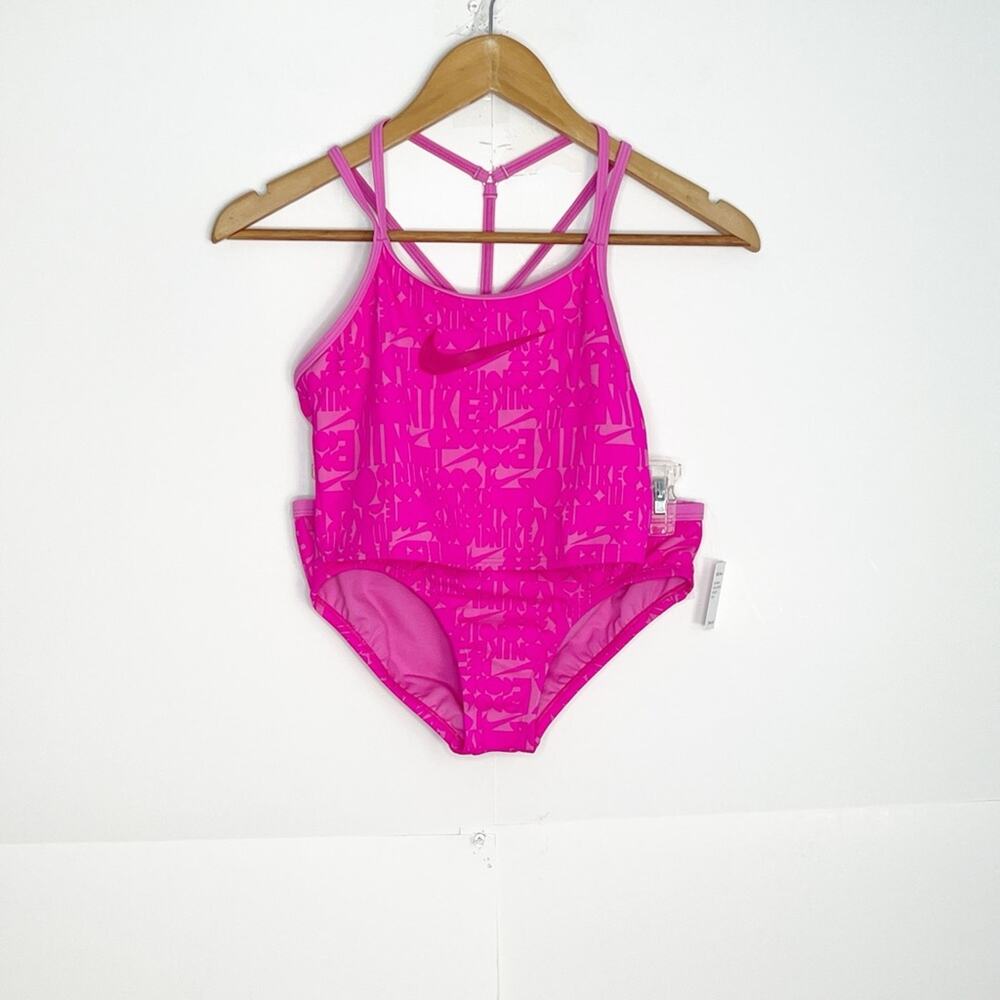 Nike Girls 2 Piece Swim Set Size Large - Picture 2 of 14